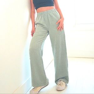 *NWT* BDG Corduroy Wide Leg Puddle Pant in Slate